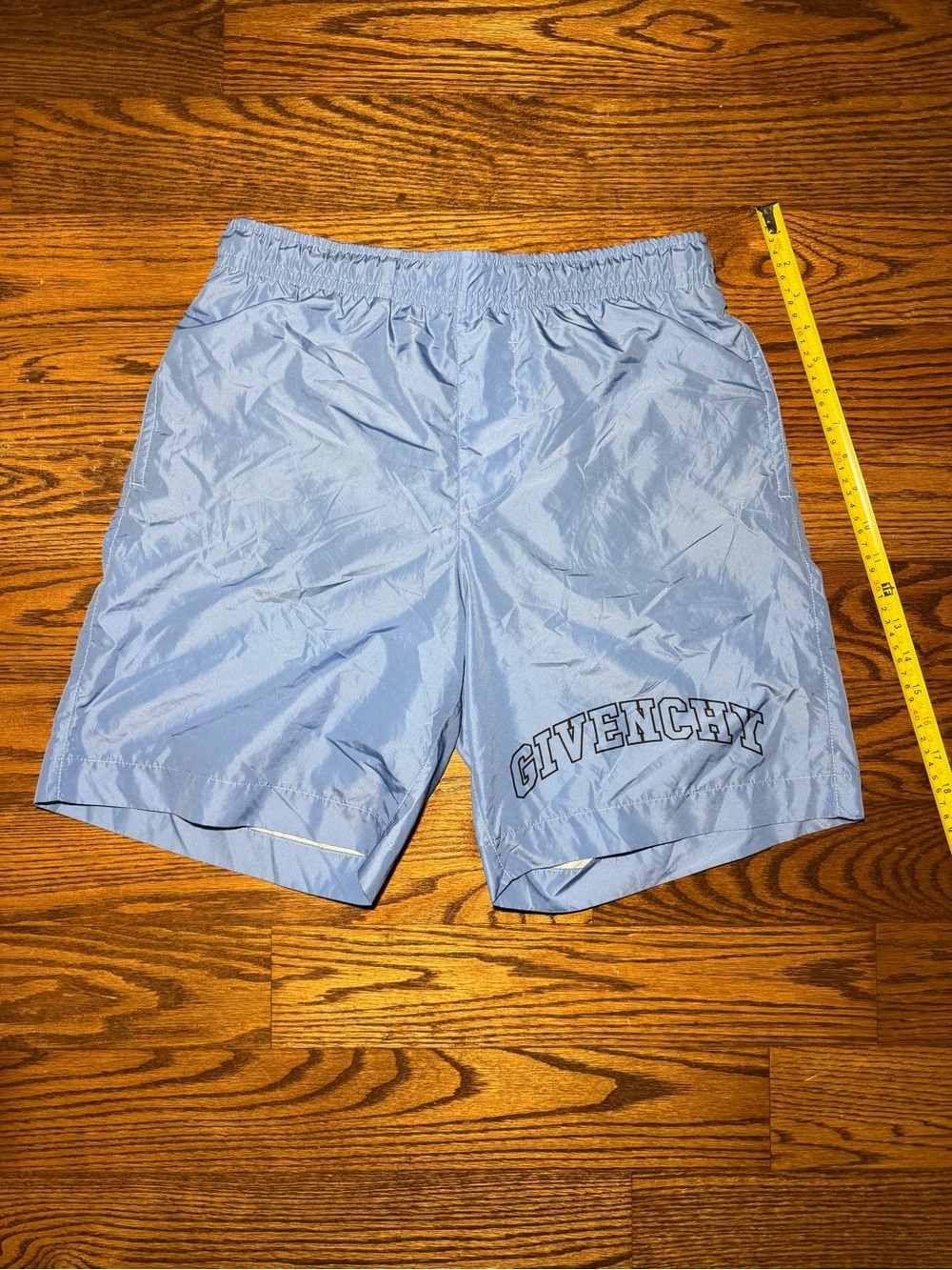 Givenchy Pale Blue Logo Swim Shorts Mens Sz S Great condition
